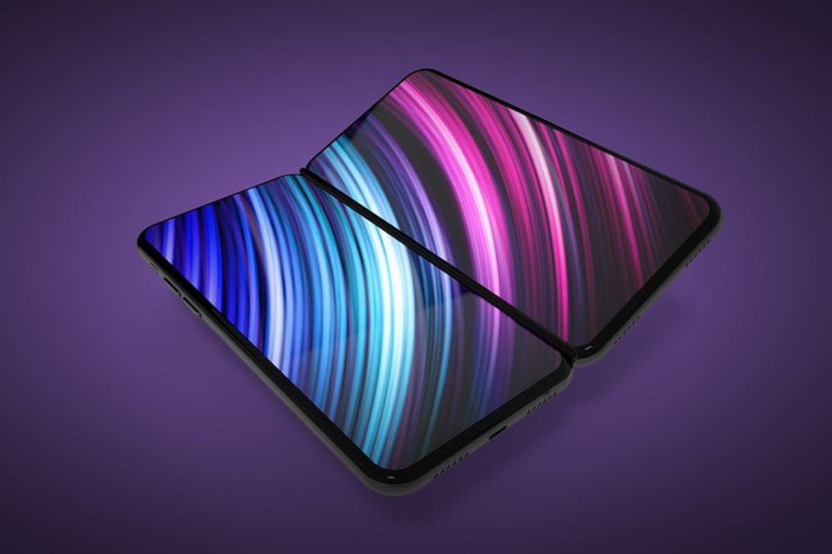 Así luciría el iPhone plegable equipado con dos pantallas según un reporte publicado por el youtuber Jon Prosser