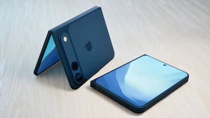 Así podría verse el primer iPhone plegable, con un diseño que le da el tamaño aproximado de un pasaporte cuando está cerrado