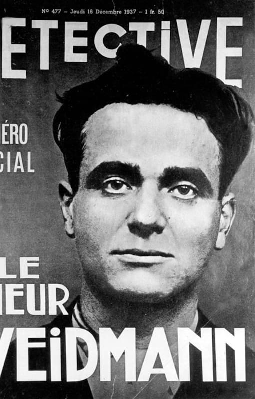 Así presentaba la revista Detective en 1937 a Weidmann (Foto: National Geographic)