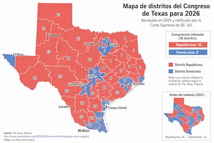 Así queda el mapa de Texas para las elecciones
