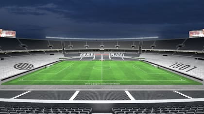 Así quedará el estadio de River Plate una vez finalizada la ampliación, según difundieron desde el club