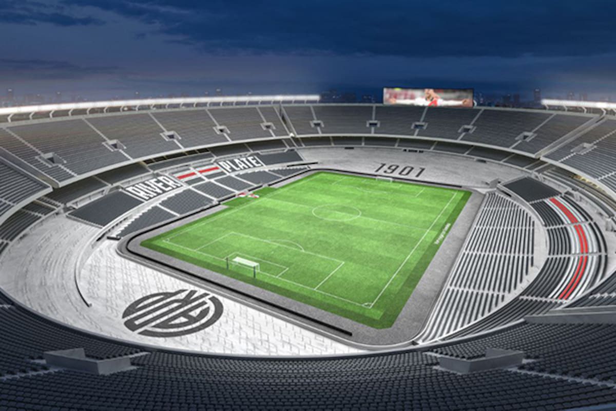 Así quedará el estadio de River Plate una vez finalizada la ampliación, según difundieron desde el club
