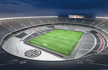 Así quedará el estadio de River Plate una vez finalizada la ampliación, según difundieron desde el club