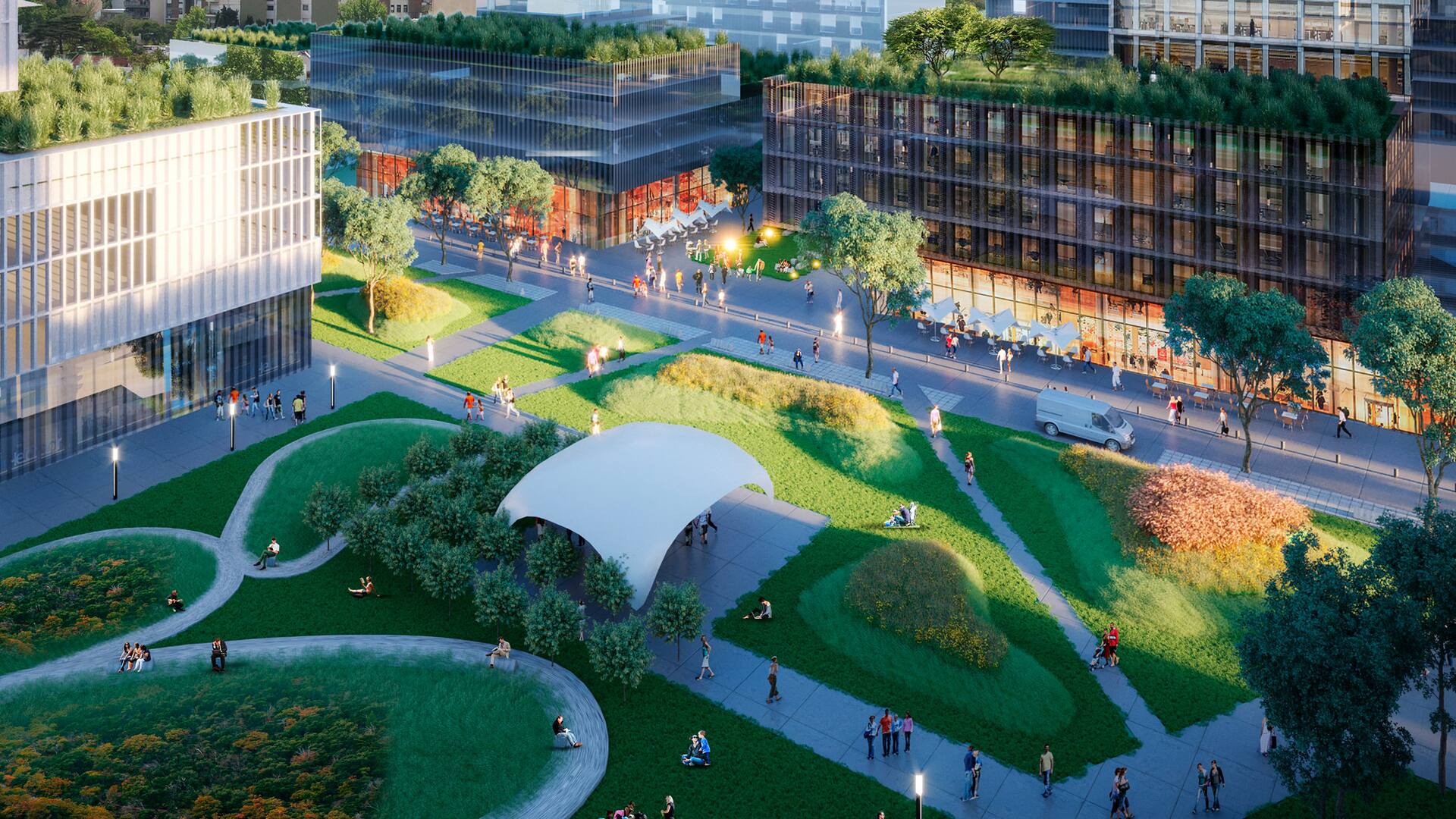 Así quedará el Parque de Innovación cuando esté finalizado, el proyecto que alberga el edificio del Tiro Federal donde se desarrollará Casa FOA 2023