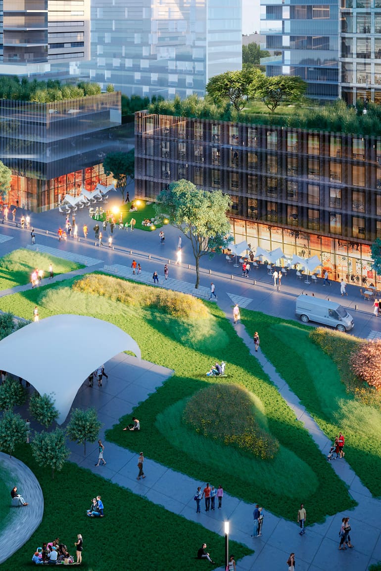 Así quedará el Parque de Innovación cuando esté finalizado, el proyecto que alberga el edificio del Tiro Federal donde se desarrollará Casa FOA 2023