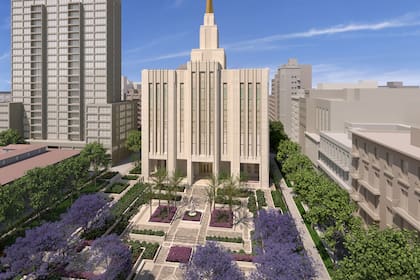 Así quedaría el nuevo templo mormón en el centro porteño