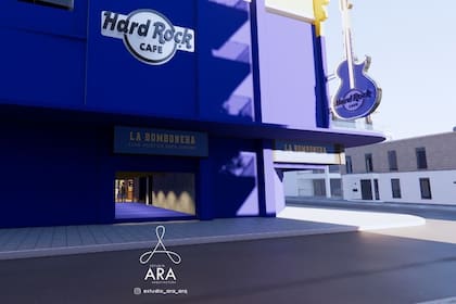 Así quedaría la esquina de Brandsen y Del Valle Iberlucea luego de las obras que se realizarían en la Bombonera de aprobarse el contrato con Hard Rock