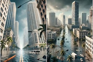 Así quedaría Miami tras el paso de un huracán devastador