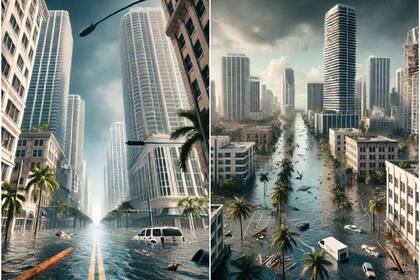 Así quedaría Miami tras el paso de un huracán devastador