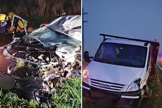 Una camioneta chocó de frente contra un camión de carga en la ruta 12: murió una mujer
