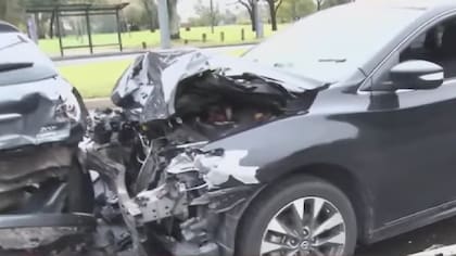 Así quedaron los vehículos tras el choque