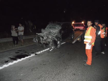 Así quedó el auto de Chano Charpentier