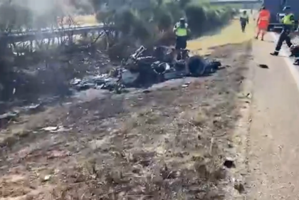 Así quedó el auto de Diogo Jota tras el fatal choque