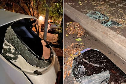 Así quedó el auto de Héctor Baldassi tras un robo en la capital de Córdoba que afectó a varios diputados de PRO