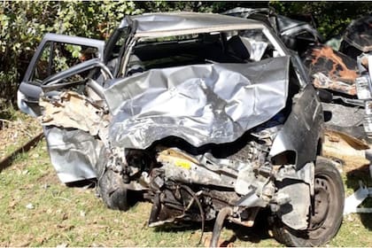 Así quedó el automovil Wolswagen Gol