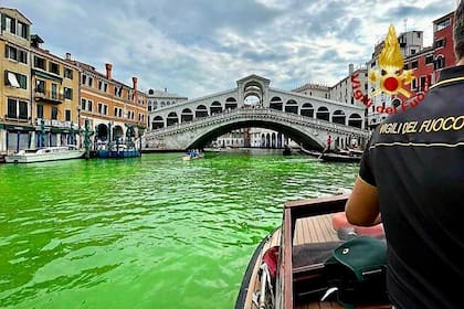Así quedó el canal de Venecia