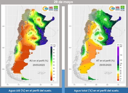 Así quedó el contenido de agua en el suelo tras las lluvias