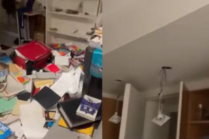 Así quedó el departamento de Carmela Bárbaro