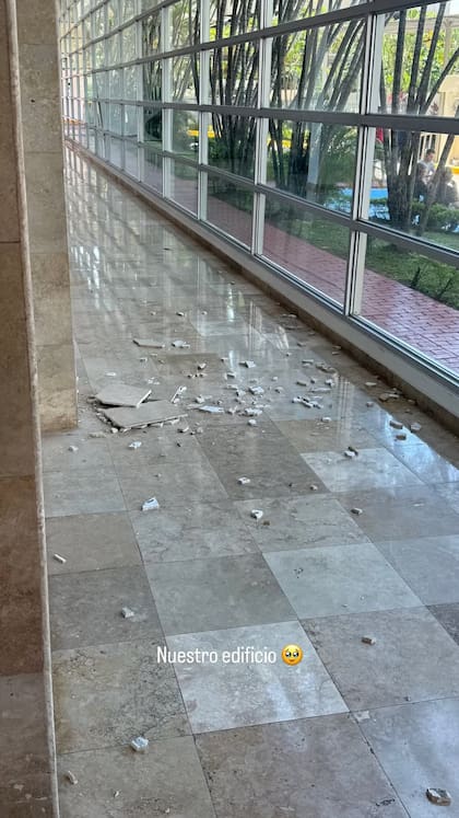 Así quedó el edificio en el que vive Martín Anchorena junto a su novia en Panamá (Foto: Instagram/@coni.perezz)