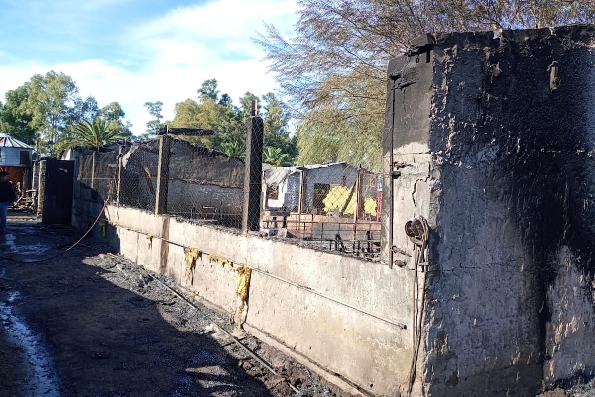 Así quedó el establecimiento después del incendio