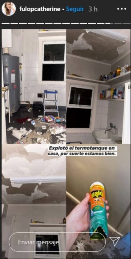 Así quedó el lavadero de los Sabatini/Fulop tras la explosión