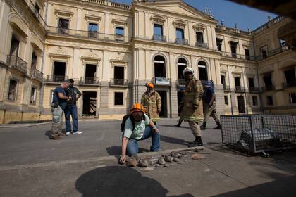Así quedó el Museo Nacional de Brasil tras el incendio que destruyó más 200 años de historia