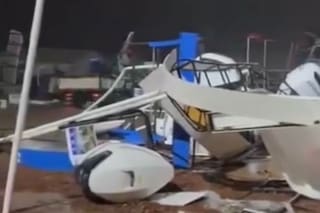 La tormenta provocó destrozos: arremetió contra el predio de Expoagro y dos camiones volcaron en la ruta
