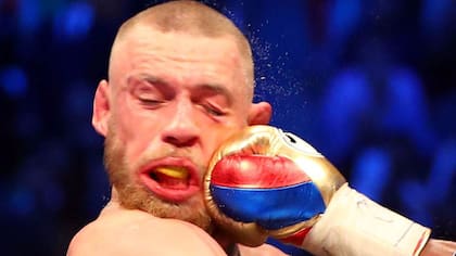 Así quedó el rostro de McGregor, el perdedor