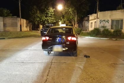 Así quedó el taxi de Diego Celentano tras el crimen