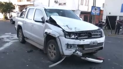 Así quedó la Amarok tras el impacto