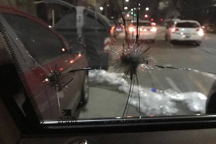 Así quedó la camioneta de Espert