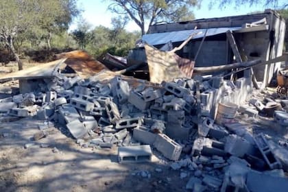 Así quedó la casa de la familia Quindt