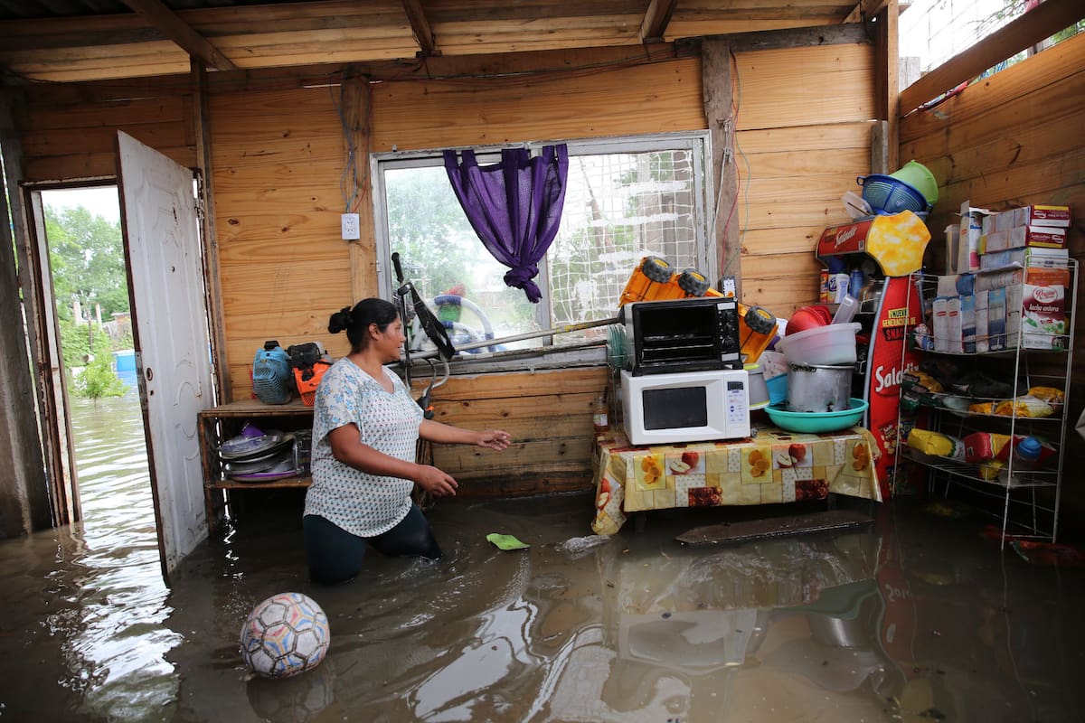 Así quedó la casa de Mónica Torrico, luego de las fuertes lluvias que comenzaron el sábado pasado