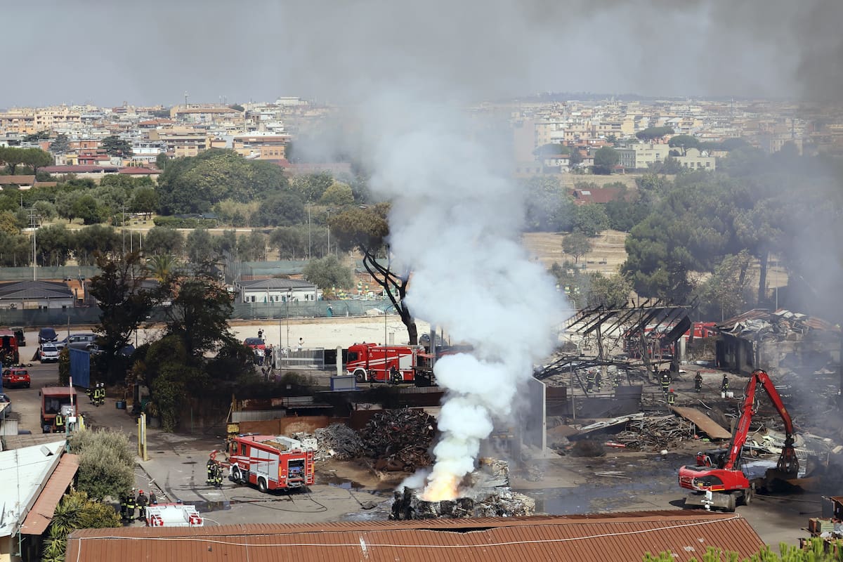 Así quedó la estación de servicio tras la explosión