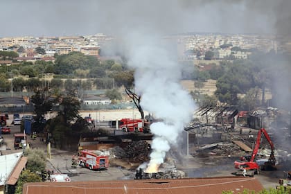 Así quedó la estación de servicio tras la explosión