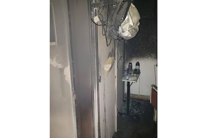 Así quedó la habitación del hospital de Punta Lara