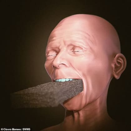 Así quedó la ilustración realizada por el forense Cícero Moraes