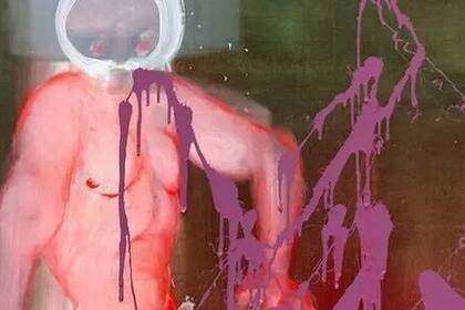 Así quedó la pintura de la artista suiza Miriam Cahn atacada en el Palais de Tokyo