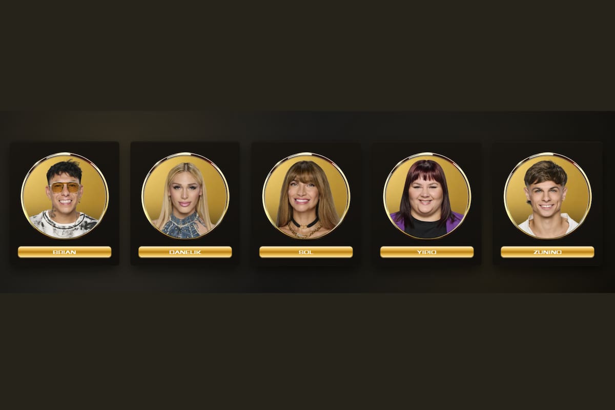 Así quedó la placa de nominados para la gala de eliminación de Gran Hermano