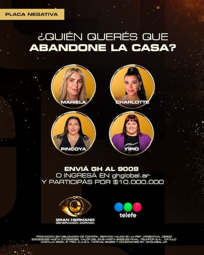 Así quedó la placa negativa de Gran Hermano: Generación Dorada (Foto: Instagram @granhermanoar)