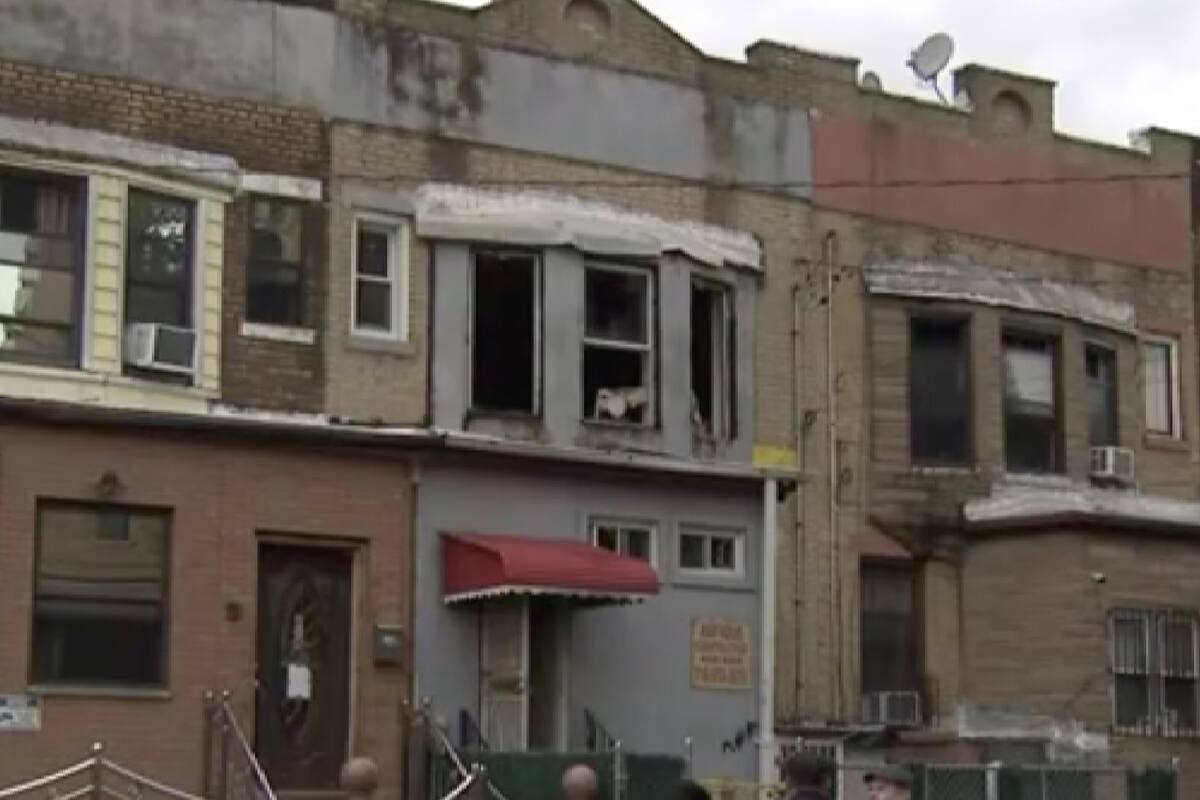 Así quedó la propiedad de Brooklyn tras el incendio provocado por el casero