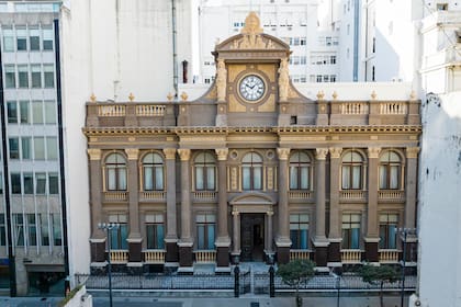 Así quedó la restauración del edificio que fue la primera sede del Banco Central en la calle San Martín 275, en el microcentro