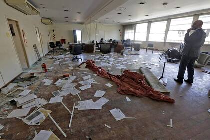 Así quedó la sede de la UTA luego de los destrozos