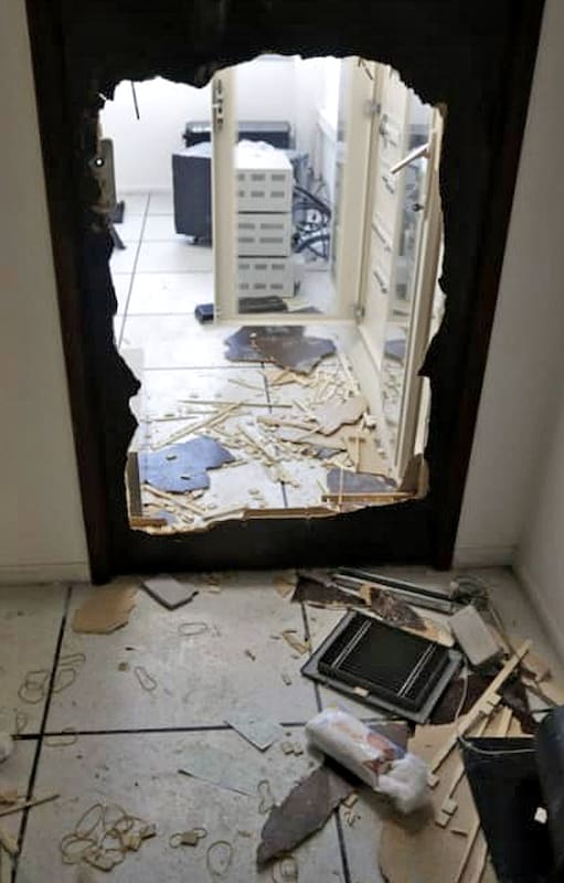Así quedó la sede de la UTA luego de los destrozos