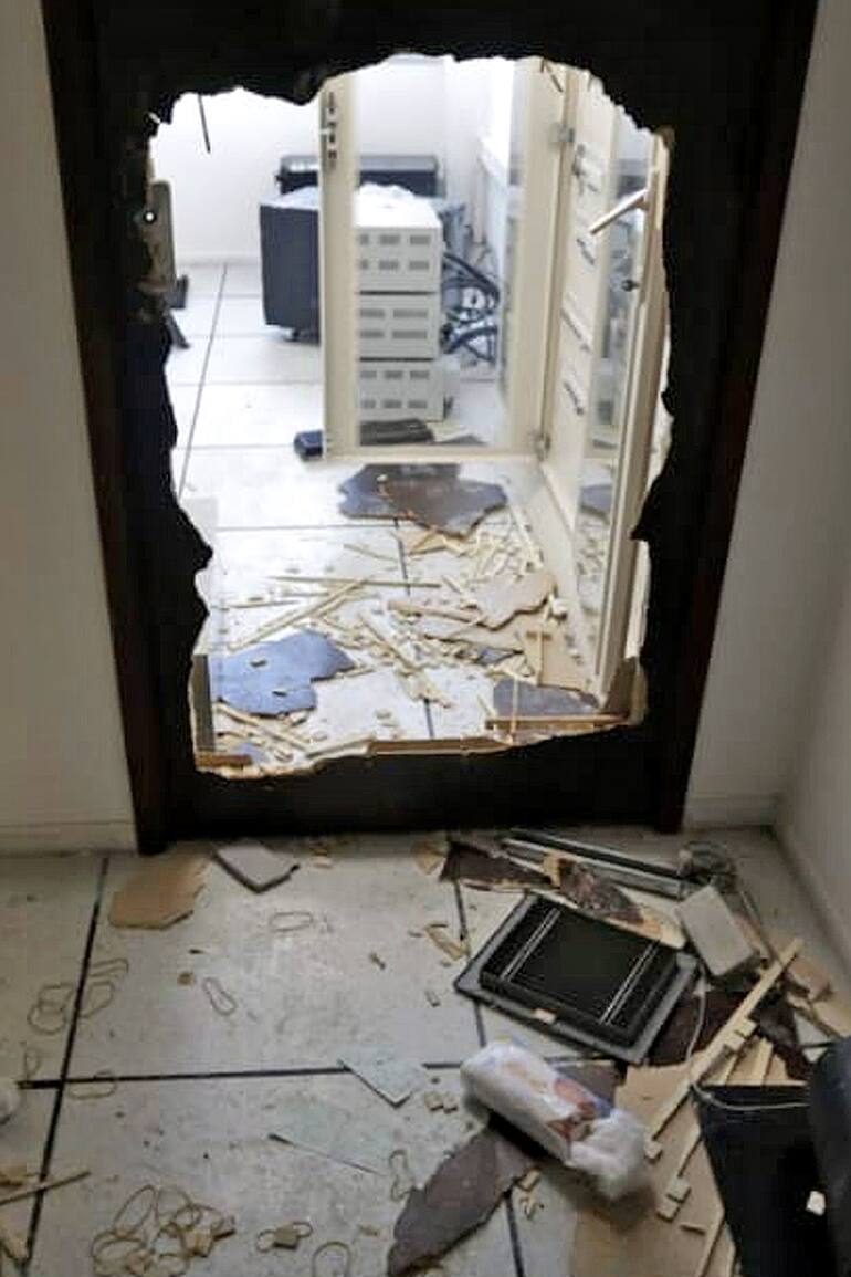 Así quedó la sede de la UTA luego de los destrozos