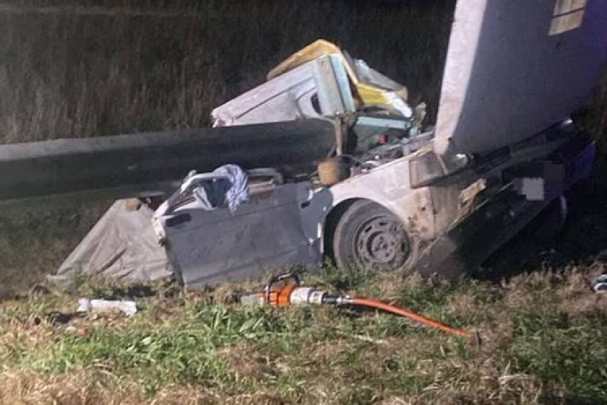 Así quedó uno de los vehículos involucrados en el choque fatal en Córdoba