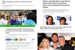 Así reaccionaron los diarios del mundo a la muerte de Jorge Messi