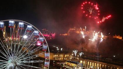 Así recibían el 2018 en Edimburgo