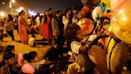 Así recibían el 2018 en India