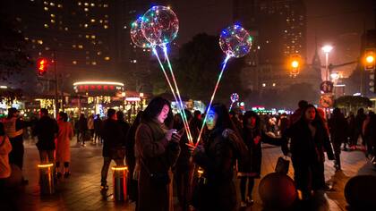Así recibían el 2018 en Shanghai